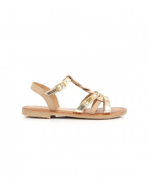 Les Tropeziennes BADAMI Ragazza Sandali Beige Oro | 063-HWURMZ