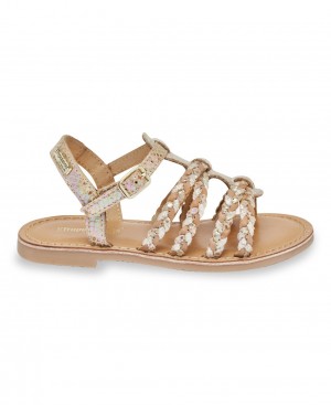 Les Tropeziennes BAIA Ragazza Sandali Nude Iridescent | 152-SLDTGO