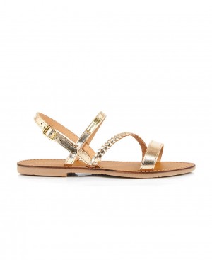 Les Tropeziennes BATRESSE Sandali piatti Oro | 750-SLGFWI