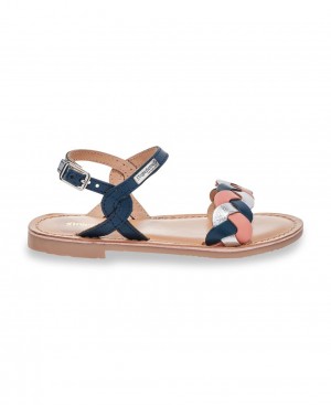 Les Tropeziennes BONBON Ragazza Sandali Blu Marino | 579-OBRUMD