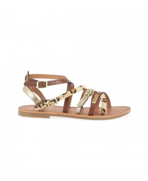 Les Tropeziennes BUKEL Sandali piatti Leopardate | 571-EYGWSF