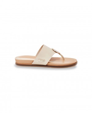 Les Tropeziennes CALYSSI Piatti Mules Creme | 183-HSQNPE