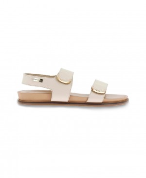 Les Tropeziennes CELCINA Scratch Sandali piatti Creme | 092-JTCNWX