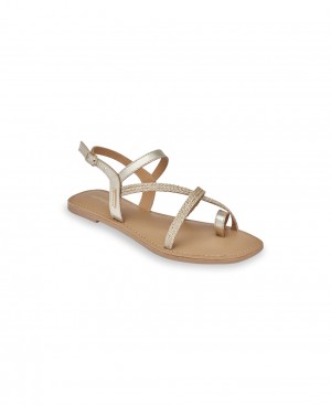 Les Tropeziennes CHAMPY Sandali piatti Oro | 016-CKAYWT
