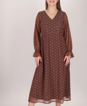 Les Tropeziennes CLAMENSANE Long Vestito Bleu Multi | 145-PDUQWH