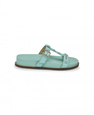 Les Tropeziennes CONSTANCE Piatti Mules Aqua | 819-EKYQPR