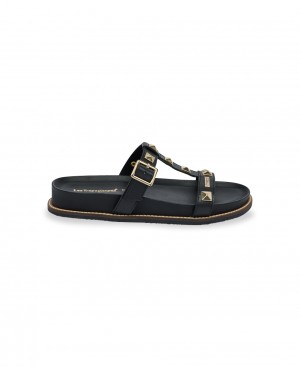 Les Tropeziennes CONSTANCE Piatti Mules Nere | 526-HPYCUE
