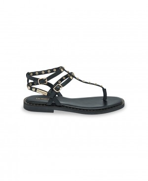 Les Tropeziennes CORAZE Ankle-strap Sandali piatti Nere | 405-NOJFXR