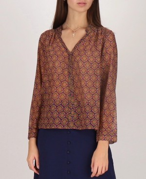 Les Tropeziennes CRUIS Printed Camicetta Bleu Multi | 506-HNIJSQ