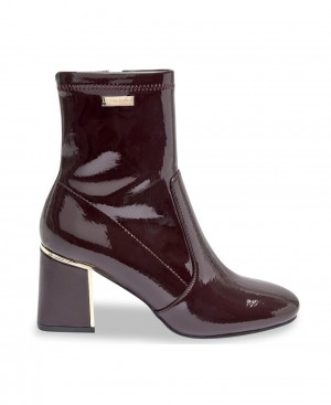 Les Tropeziennes DAMI Stivaletti con tacco Bordeaux Vernis | 376-YISFHZ