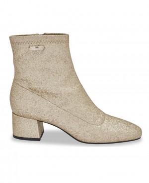Les Tropeziennes DANITA Glitter Stivaletti con tacco Oro | 460-AYMHBF