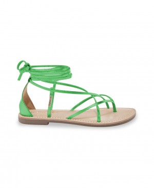 Les Tropeziennes DJOYA Pizzo Up Ankle Sandali Con Le Dita Verdi | 352-TKGPCN