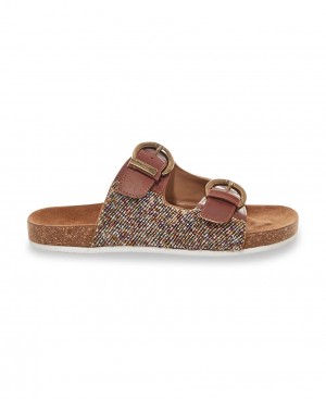 Les Tropeziennes EUREKA Double Cinturino Mules anatomici Bronze Multi | 246-JWDAKR