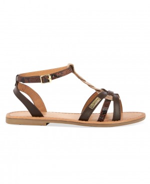 Les Tropeziennes HAMSUNI Sandali piatti Chocolat Multi | 035-GWMNYH