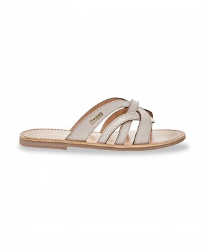 Les Tropeziennes HAMUL Piatti Mules Creme | 052-BSANTI