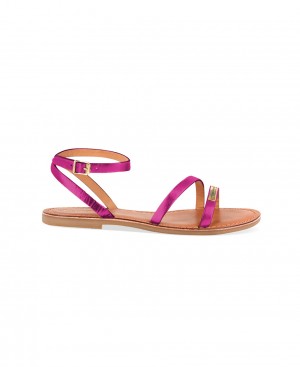 Les Tropeziennes HANAK Ankle-strap Sandali piatti Fucsia | 857-JRGYVN