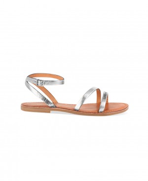 Les Tropeziennes HANAK Ankle-strap Sandali piatti Argento | 986-BNJKCX