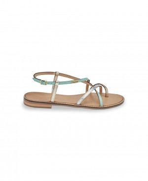 Les Tropeziennes HANDORA Finger Loops Sandali piatti Metal | 601-NGLKUM