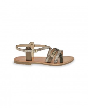 Les Tropeziennes HAPAXGUM Sandali piatti Kaki Multi | 319-RPIBYT