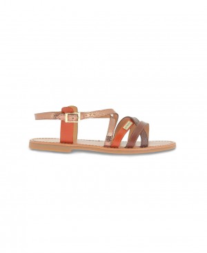 Les Tropeziennes HAPAXGUM Sandali piatti Brique Multi | 610-QMAJYE