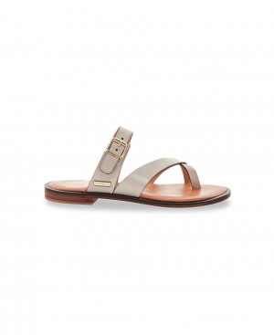 Les Tropeziennes HAPISY Pelle Piatti Mules Creme | 734-TZKUJL