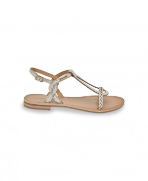 Les Tropeziennes HAPPY Sandali piatti Creme | 095-UXJTGL