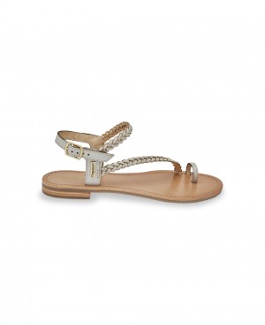 Les Tropeziennes HAPYDEA Sandali piatti Creme | 563-PHJBWY
