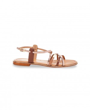 Les Tropeziennes HARRY Pelle Sandali piatti Nude Multico | 174-TFAGOW