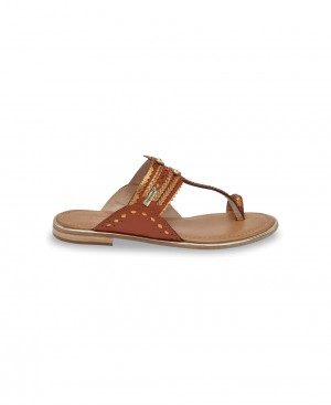 Les Tropeziennes HATLAS Piatti Mules Brique | 562-WEJYVK