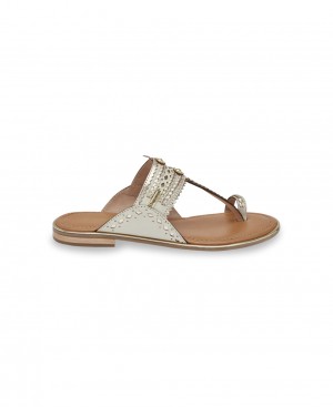 Les Tropeziennes HATLAS Piatti Mules Creme | 089-BCZFDH
