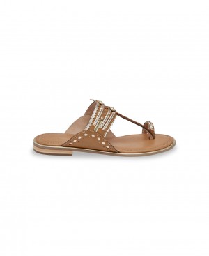 Les Tropeziennes HATLAS Piatti Mules Honey | 806-WRIQXS