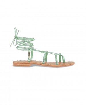 Les Tropeziennes HELLEN Pizzo Up Ankle Sandali Da Gladiatore Aqua | 407-VAROML