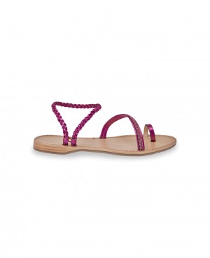 Les Tropeziennes HELLISTAR Sandali piatti Fucsia | 863-CFDSRL
