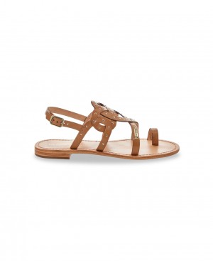 Les Tropeziennes HELLYDOZ Pelle Sandali Con Le Dita Honey | 841-MQXKVE