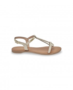 Les Tropeziennes HEMAIL Sandali piatti Creme | 846-IKATNE