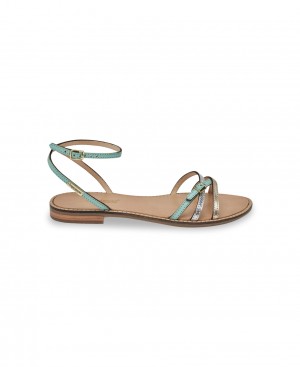 Les Tropeziennes HEMMA Ankle-strap Sandali piatti Metal | 197-KFMTUW