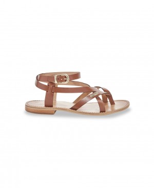 Les Tropeziennes HEPYFANI Ankle-strap Sandali Con Le Dita Tan | 204-BXDQLU