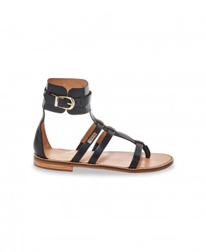 Les Tropeziennes HERRATYS Ankle-strap Sandali piatti Nere | 567-OTYMNQ