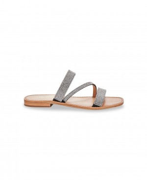 Les Tropeziennes HODAMEY Glitter Piatti Mules Argento | 201-ZWIASK