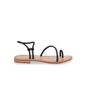 Les Tropeziennes HODAXA Glitter Sandali piatti Nere | 507-TGPZKF