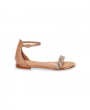 Les Tropeziennes HODETTA Ankle-strap Sandali piatti Nude Multico | 759-ZKGHVM