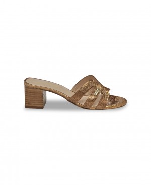 Les Tropeziennes LIVIA Piatti Mules Bronze | 731-LUPYJB