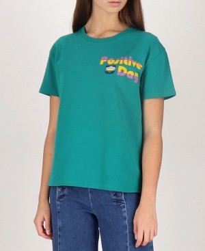Les Tropeziennes MAJASTRES Corta-sleeved Round-neck Maglietta Vert | 958-ORCMLJ