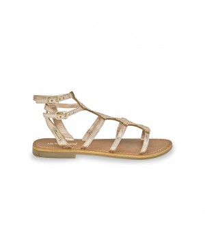 Les Tropeziennes OHLALA Rhinestone Sandali Da Gladiatore Oro Rosa | 985-RBAPZD