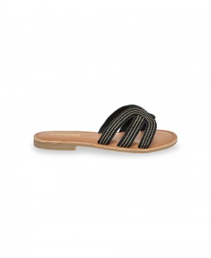 Les Tropeziennes OMEGA Piatti Mules Nere | 310-WAKQHC
