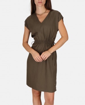 Les Tropeziennes PARAISO Plain Corta Vestito Khaki | 640-ZAWFPI