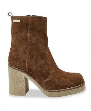 Les Tropeziennes STEPHANI Stivaletti con tacco Camel | 320-IVQHRM