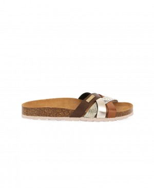 Les Tropeziennes ZIRIA Mules anatomici Chocolat Multi | 241-FIHMPN