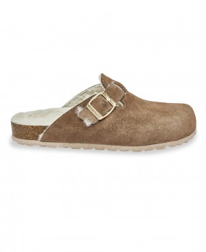 Les Tropeziennes ZOELIX Lining Mules anatomici Taupe | 519-DFXURZ